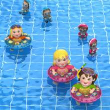 Load image into Gallery viewer, Mitzvah Kinder Swim Ring Inflatable Tube - Boys, 24"