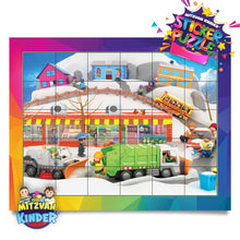 Load image into Gallery viewer, Mitzvah Kinder Sticker Puzzle - Snow Day