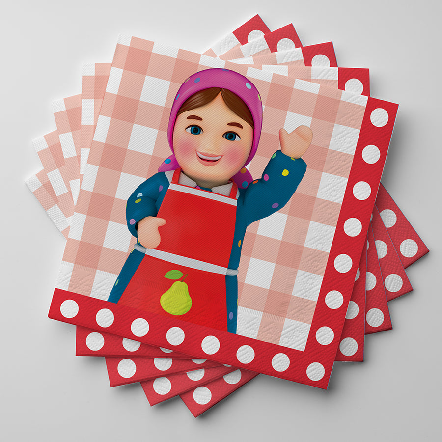 Mitzvah Kinder Premium Party Napkins - Fleishig