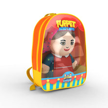 Load image into Gallery viewer, Mitzvah Kinder Puppet Mentchees in a Backpack - Mommy