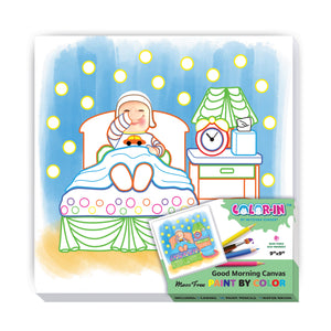 Color-In Paint-by-Color | Good Morning - Boys