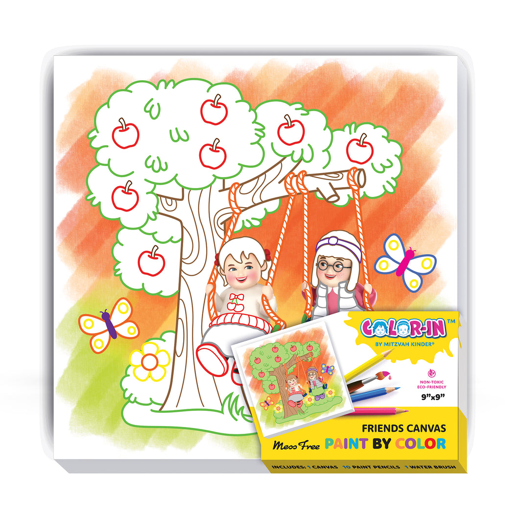 Color-In Paint-by-Color - FRIENDS CANVAS