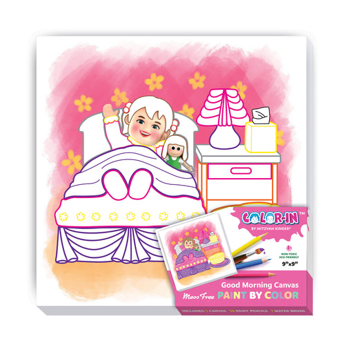 Color-In Paint-by-Color | Good Morning - Girls