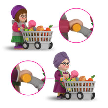 Load image into Gallery viewer, Shopping cart snaps into Blima and Chanie&#39;s hands, for a perfect shopping experience.