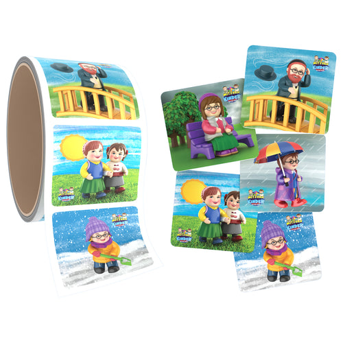 Mitzvah Smileys Stickers | Winter
