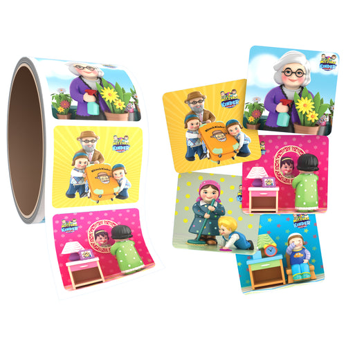 Mitzvah Smileys Stickers | Shabbos Guests