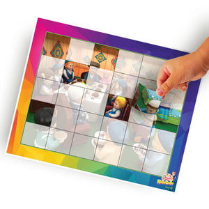 Mitzvah Kinder Sticker Puzzle Set - Sukkah Theme