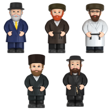 Load image into Gallery viewer, Mitzvah Kinder Totty Mentchees go to shul characters